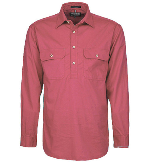 Ritemate RM200CF Mens Pilbara Closed Front L/S Shirt