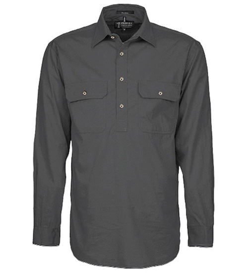 Ritemate RM200CF Mens Pilbara Closed Front L/S Shirt