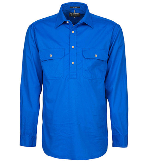 Ritemate RM200CF Mens Pilbara Closed Front L/S Shirt