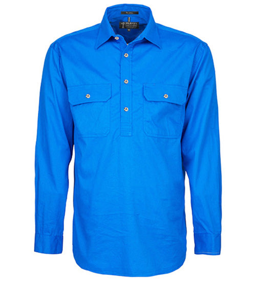 Ritemate RM200CF Mens Pilbara Closed Front L/S Shirt