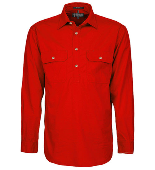Ritemate RM200CF Mens Pilbara Closed Front L/S Shirt