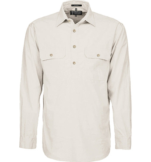Ritemate RM200CF Mens Pilbara Closed Front L/S Shirt