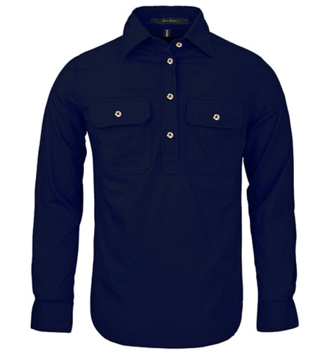 Ritemate RM300CF Womens Pilbara Closed Front L/S Shirt