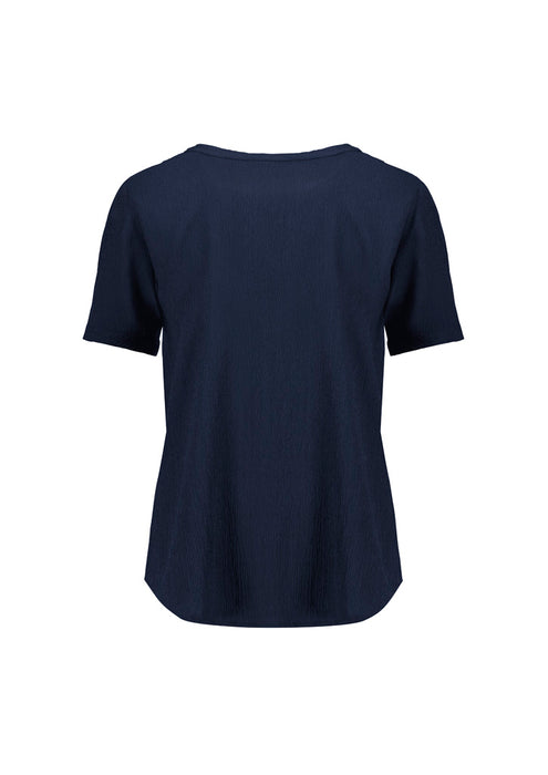 Biz Corporate RU568LS Ruché Womens Short Sleeve Shirt