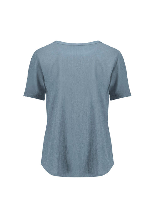 Biz Corporate RU568LS Ruché Womens Short Sleeve Shirt