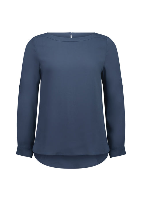 Biz Collection S828LL Madison Ladies Boatneck Blouse