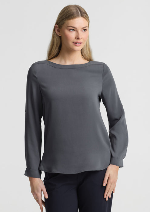 Biz Collection S828LL Madison Ladies Boatneck Blouse