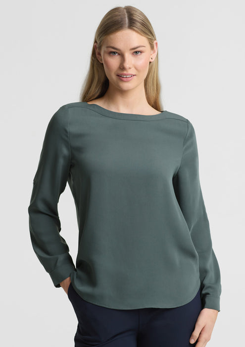 Biz Collection S828LL Madison Ladies Boatneck Blouse