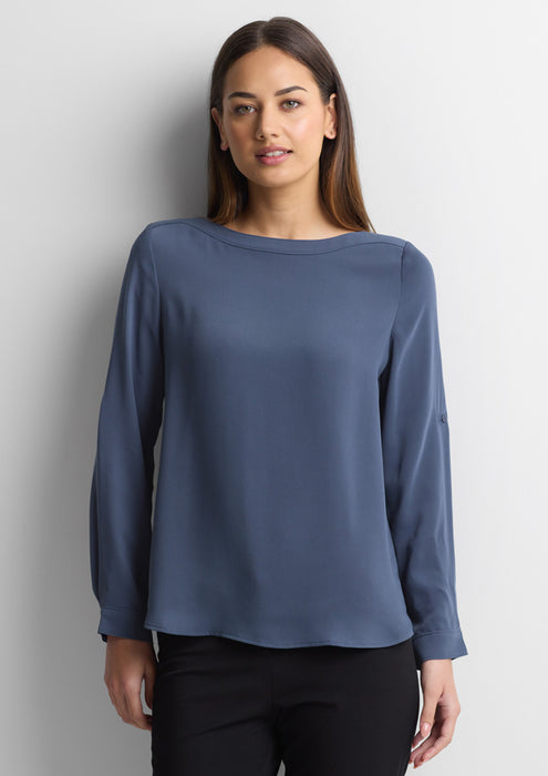 Biz Collection S828LL Madison Ladies Boatneck Blouse