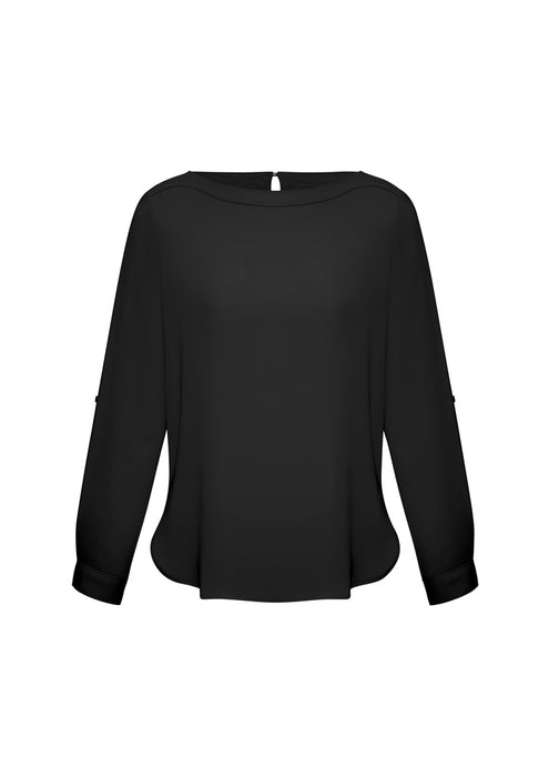 Biz Collection S828LL Madison Ladies Boatneck Blouse