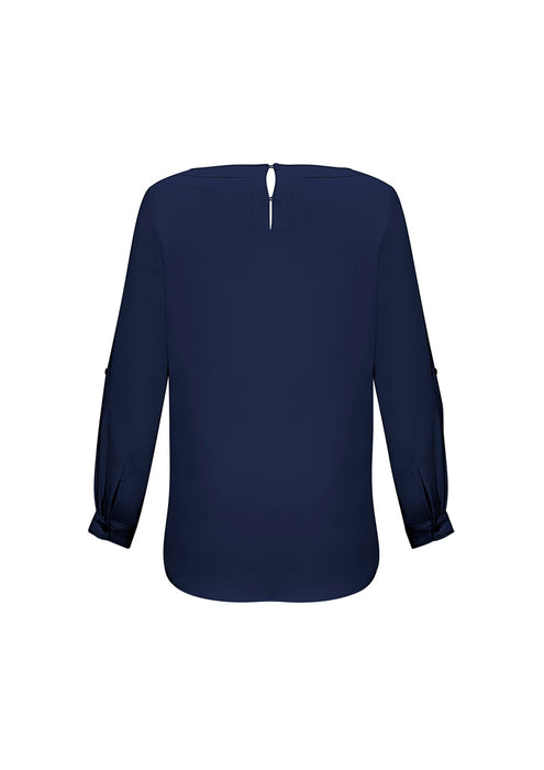 Biz Collection S828LL Madison Ladies Boatneck Blouse