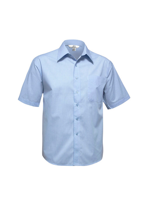 Biz Collection SH817 Mens Micro Check S/S Shirt
