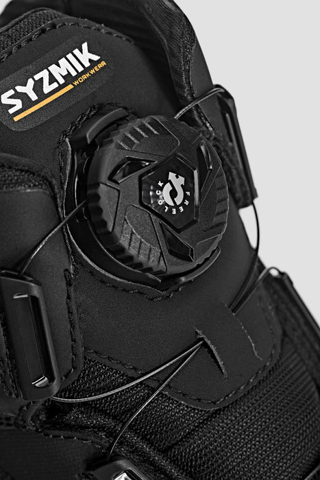 Syzmik ZFF501 UltraLite Mid Cut Black Freelock Boa Shoe