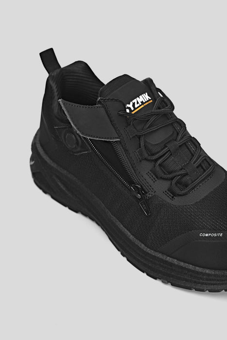 Syzmik ZFL303 UltraLite Lo Black with Zip shoe