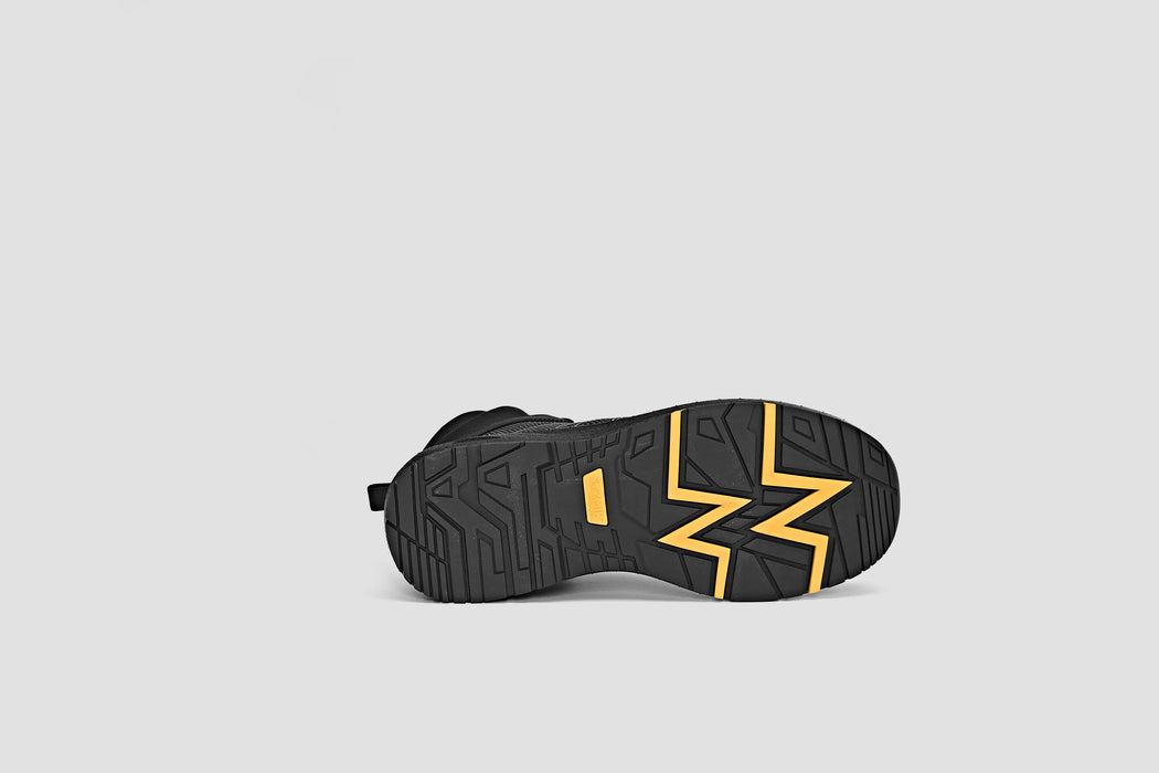 Syzmik ZFL502 UltraLite Mid Cut Zip Black Reflective