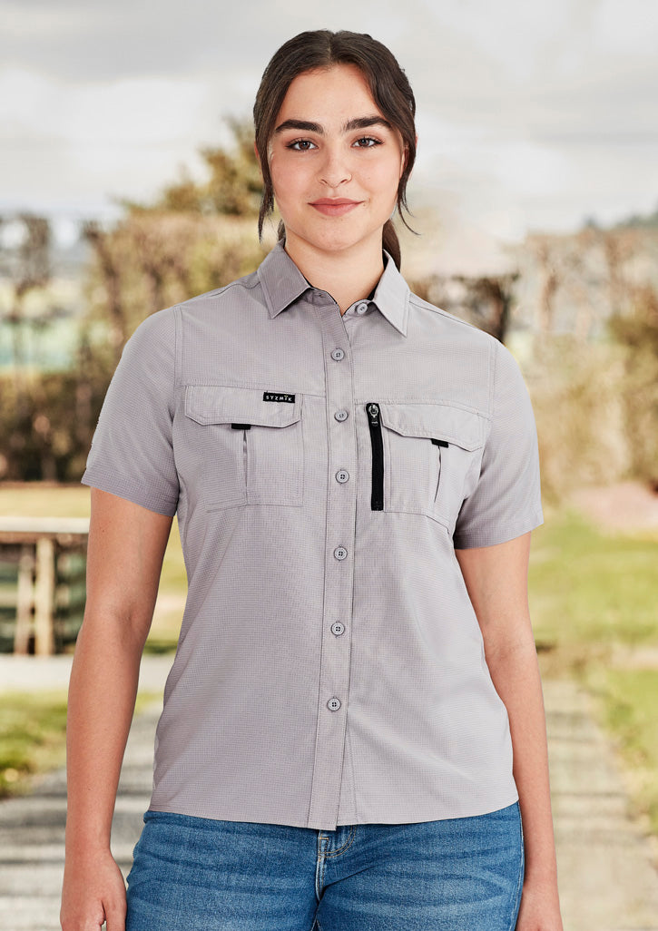 Syzmik ZW765 Womens Outdoor Short Sleeve Shirt — National Workwear
