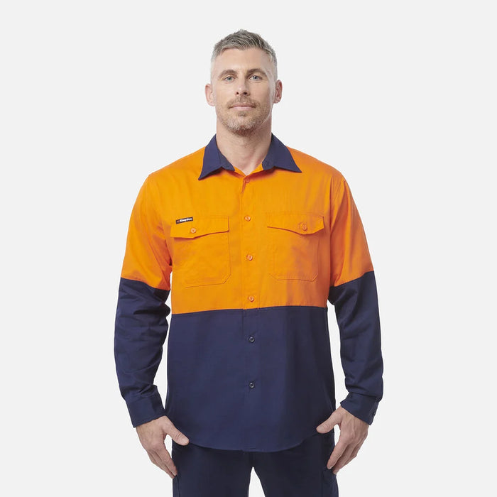 King Gee K54870 Workcool 2 Spliced Shirt Long Sleeve