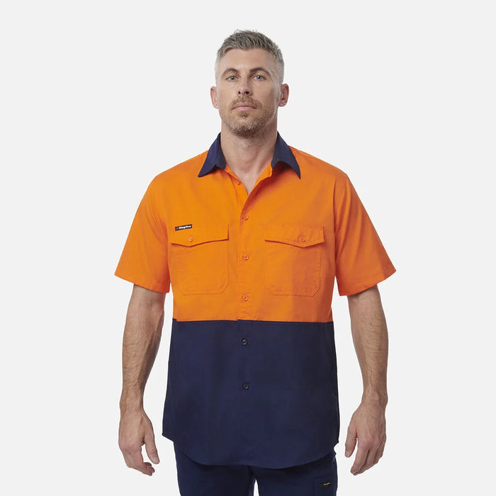 King Gee K54875 Workcool Vented Spliced Short Sleeve Shirt
