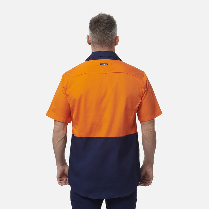King Gee K54875 Workcool Vented Spliced Short Sleeve Shirt