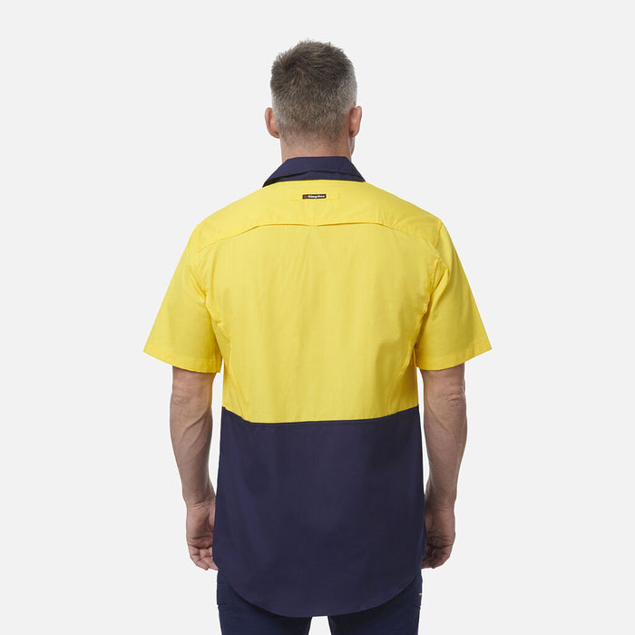 King Gee K54875 Workcool Vented Spliced Short Sleeve Shirt