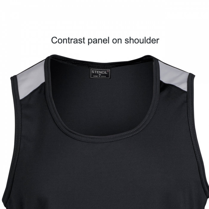 Stencil 1056 Mens Team Singlet, high quality affordable uniforms with optional embroidery, screen printing, digital printing, at National Workwear Gold Coast Australia