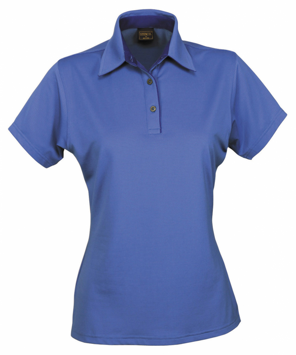 Stencil 1158 Ladies Silvertech Short Sleeve Polo, high quality affordable uniforms with optional embroidery, screen printing, digital printing, at National Workwear Gold Coast Australia