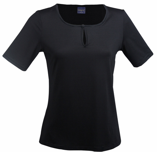 Stencil 1258S Ladies Silvertech Short Sleeve Top, high quality affordable uniforms with optional embroidery, screen printing, digital printing, at National Workwear Gold Coast Australia