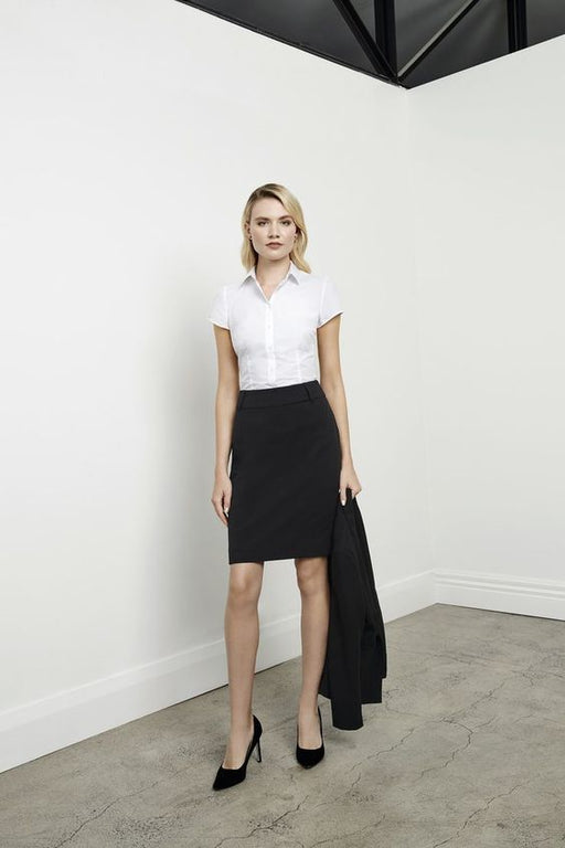 Biz Corporates 20640 Ladies Skirt with Rear Split, corporate workwear and uniforms at National Workwear Gold Coast Australia
