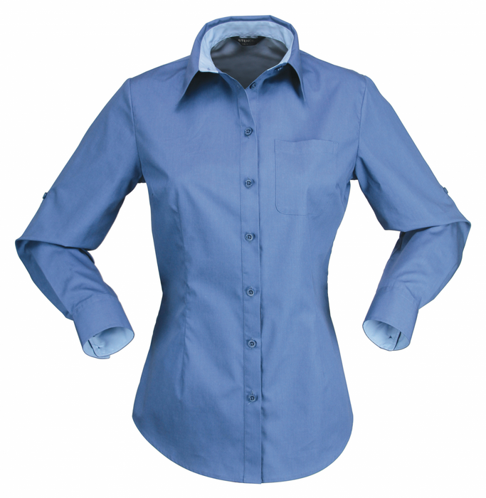 Stencil 2134L Ladies Hospitality Nano Long Sleeve Shirt, high quality affordable uniforms with optional embroidery, screen printing, digital printing, at National Workwear Gold Coast Australia