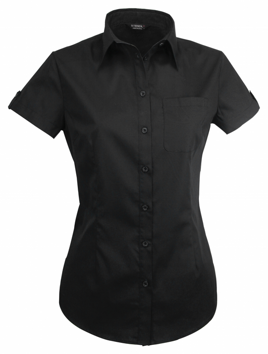 Stencil 2134S Ladies Hospitality Nano Short Sleeve Shirt, high quality affordable uniforms with optional embroidery, screen printing, digital printing, at National Workwear Gold Coast Australia