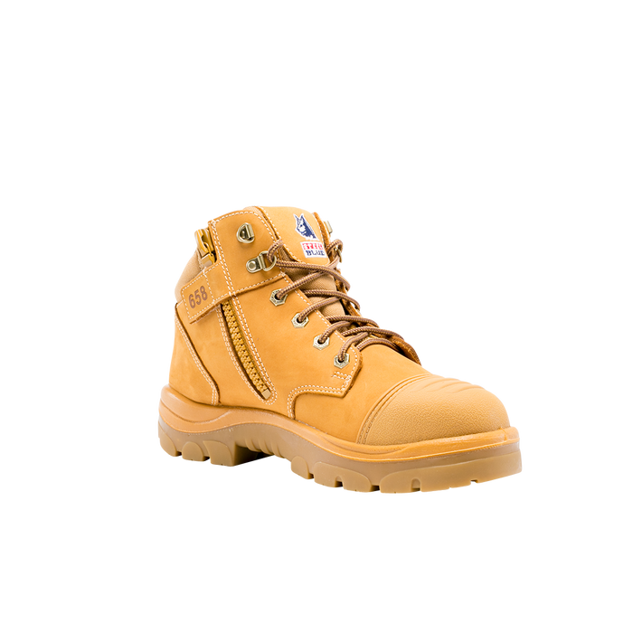 Steel Blue Boots 312658 Parkes Zip Scuff Cap Boots work boot safety boot at National Workwear Gold Coast Australia