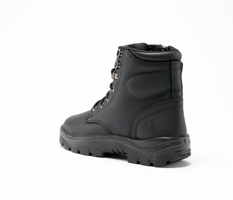 The Steel Blue Boots Argyle Zip Nitrile Outsole Boot at National Workwear Gold Coast Australia.