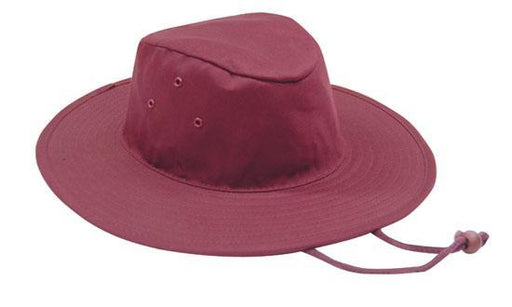 Headwear - Poly Cotton Slouch hat with toggle - 3800 - National Workwear Australia 