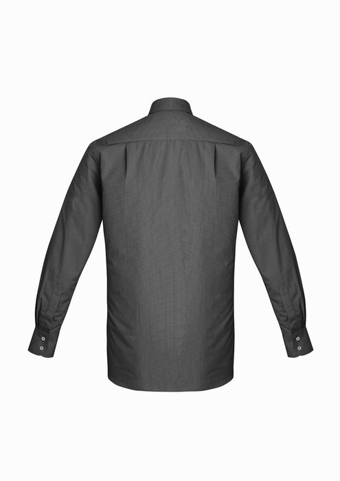 Biz Corporates 44520 Oscar Mens Long Sleeve Exec Spot Shirt, corporate workwear and uniforms at National Workwear Gold Coast Australia