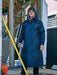 Bisley BJ6962 Long Rain Coat, high quality affordable tradie workwear at National Workwear Gold Coast Australia