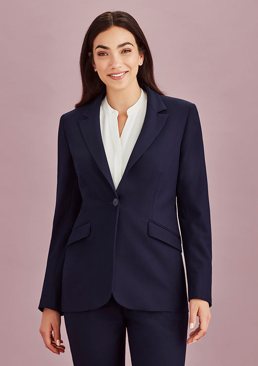 Biz Corporates 60717 Siena Ladies Longline Jacket, corporate workwear and uniforms at National Workwear Gold Coast Australia