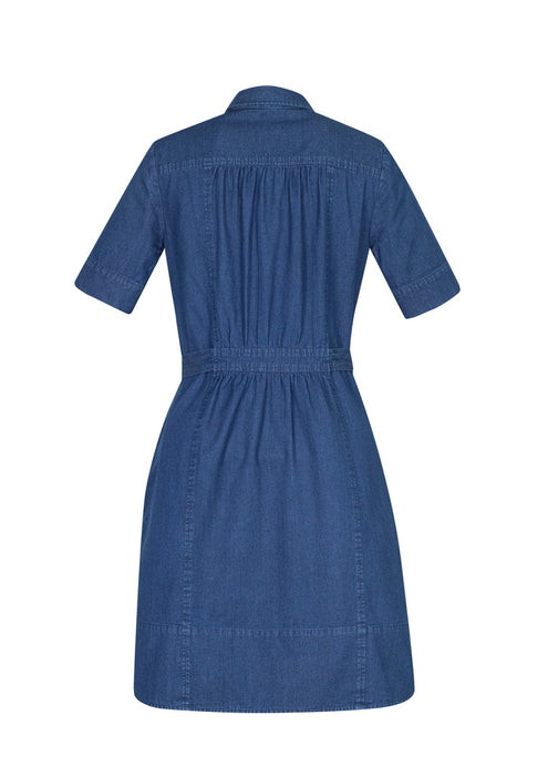 Biz Collection BS020L Delta Denim Shirt Dress, high quality affordable uniforms with optional embroidery, screen printing, digital printing at National Workwear Gold Coast Australia