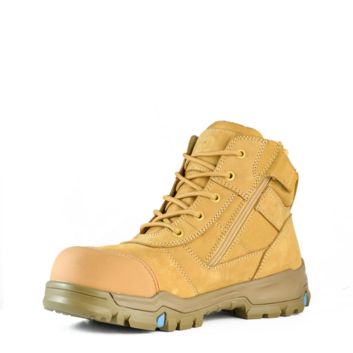 Bata Bazza Wheat Mid Cut Safety Boot at National Workwear Gold Coast Australia