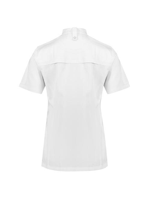 Biz Collection CH232LS Zest Womens Chef Jacket, high quality affordable uniforms with optional embroidery, screen printing, digital printing at National Workwear Gold Coast Australia