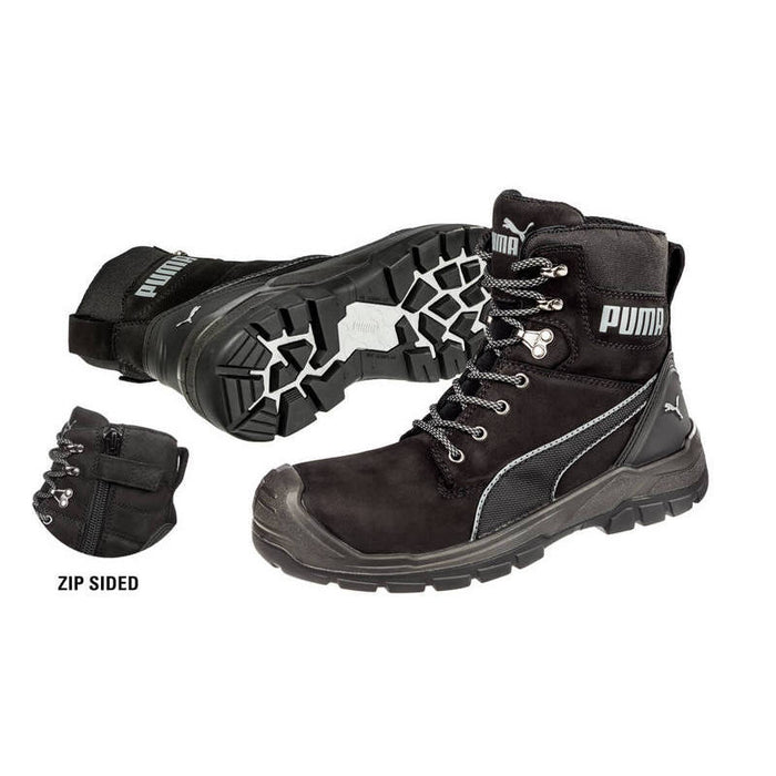 Puma 630737 Conquest Zip Side Safety Work Boot at National Workwear Gold Coast Australia
