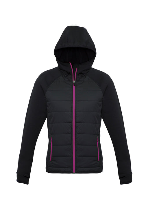 Biz Collection J515L Ladies Stealth Tech Hoodie, high quality affordable uniforms with optional embroidery, screen printing, digital printing at National Workwear Gold Coast Australia