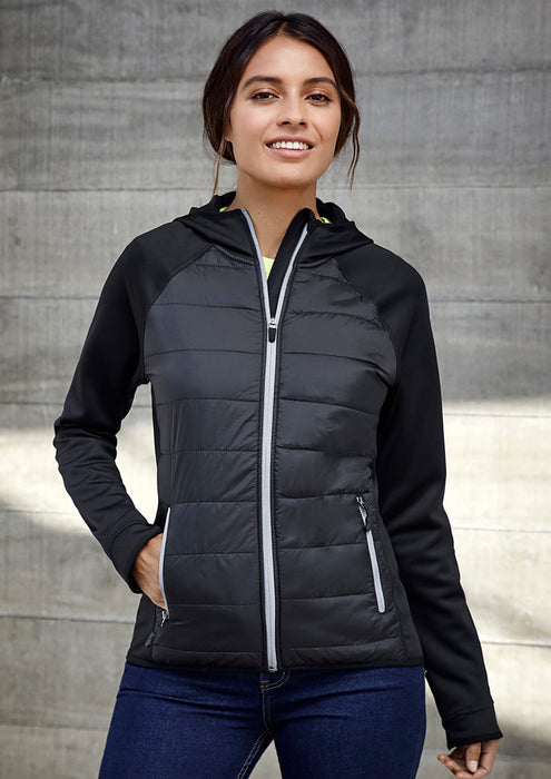 Biz Collection J515L Ladies Stealth Tech Hoodie, high quality affordable uniforms with optional embroidery, screen printing, digital printing at National Workwear Gold Coast Australia