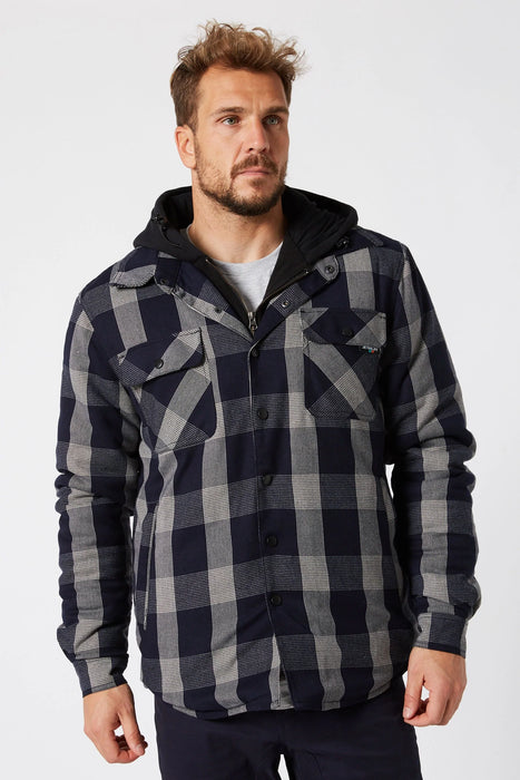 Mens flannel 2025 zip jacket