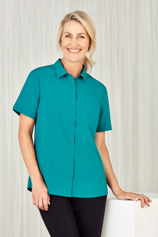 Biz Care - Women's Easy Stretch Short Sleeve Shirt - CS947LS - National Workwear Australia 