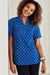 Biz Care - Women's Easy Stretch Daisy Print Tunic - CS950LS - National Workwear Australia 