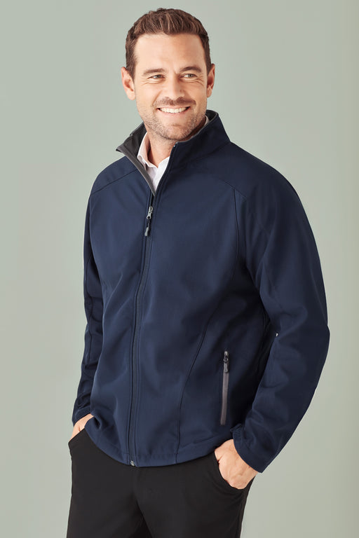 Biz Collection J307M Mens Geneva Softshell Jacket, high quality affordable uniforms with optional embroidery, screen printing, digital printing at National Workwear Gold Coast Australia