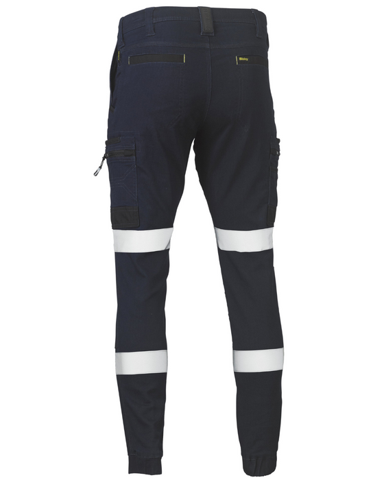 Bisley BPC6335T Flx & Move Taped Stretch Denim Cargo Cuffed Pants at National Workwear Gold Coast Australia
