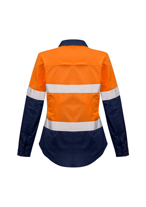 Syzmik ZW720 Womens Rugged Cooling Taped Hi Vis Spliced Shirt