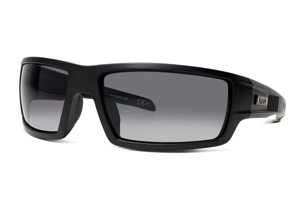 Liive LS102B Saw Safety Matt Black, tradie sunglasses at National Workwear Gold Coast Australia
