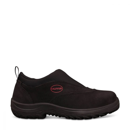 34610 Oliver Black Slip-On Sports Shoe - National Workwear Australia 